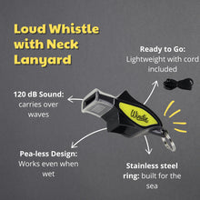 Load image into Gallery viewer, WINDIE LOUD WHISTLE WITH NECK LANYARD