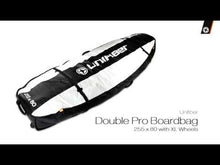 Load and play video in Gallery viewer, Unifiber Double Pro Boardbag 255 x 80 with XL Wheels
