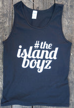 Load image into Gallery viewer, Island Boyz Tank Top Black with White Logo
