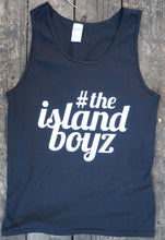 Load image into Gallery viewer, ISLAND BOYS TANK TOP BLACK WITH WHITE LOGO