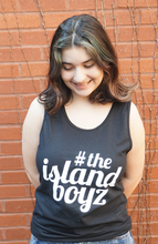 Load image into Gallery viewer, ISLAND BOYS TANK TOP BLACK WITH WHITE LOGO