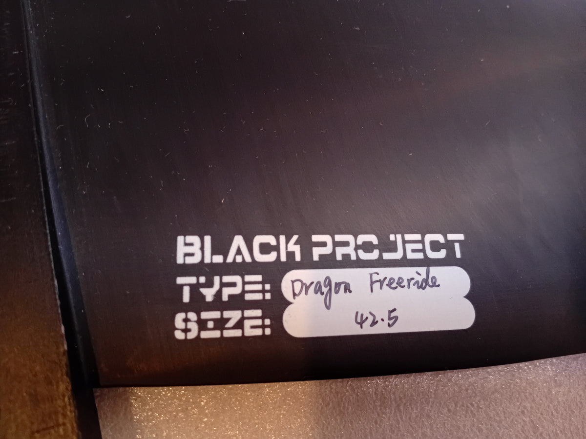 BLACK PROJECT DRAGON FREERIDE FIN 42.5 DEEP TUTTLE - DEMO