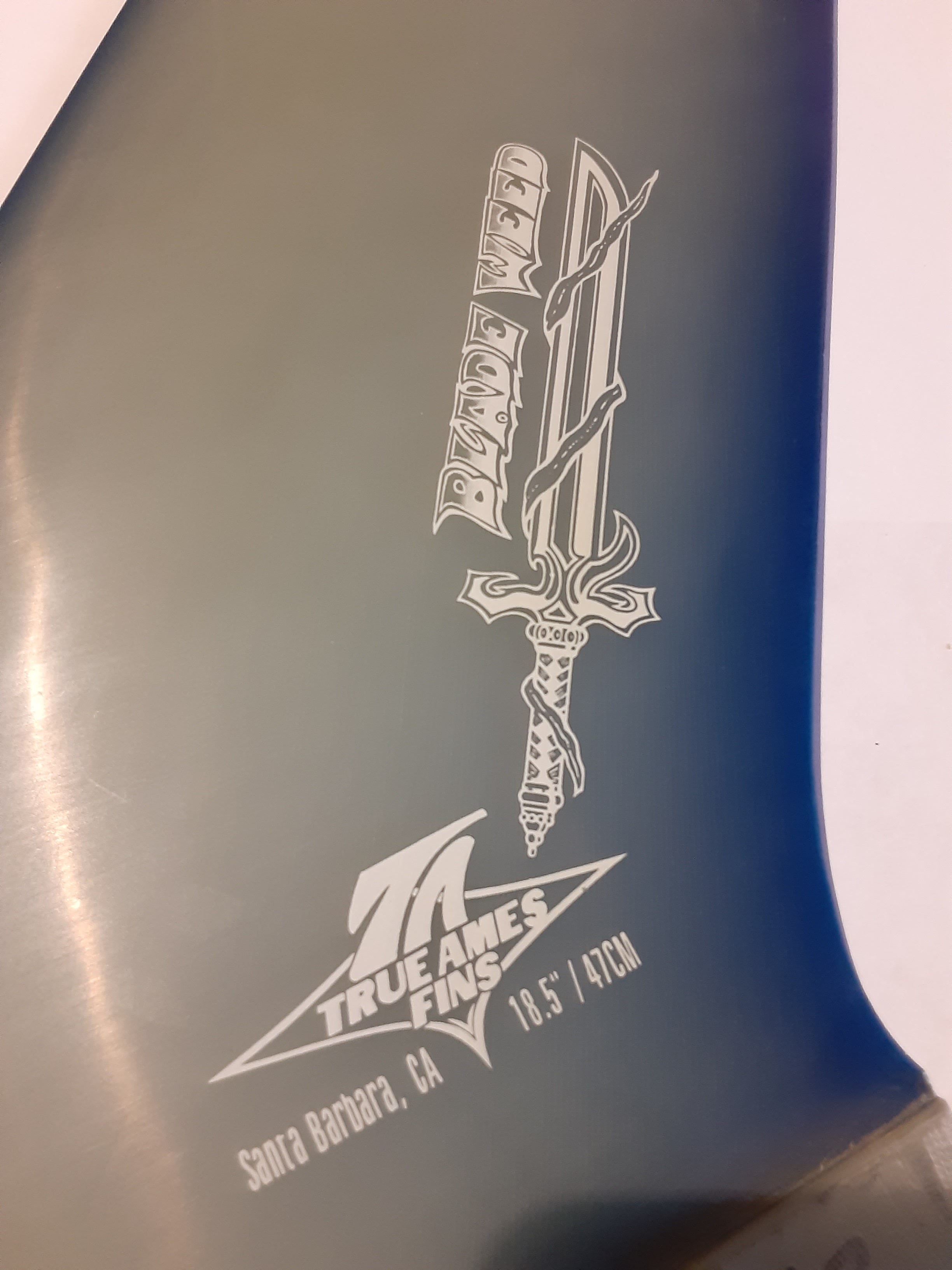 TRUE AMES BLADE WEED 47cm DEEP TUTTLE FIN - USED