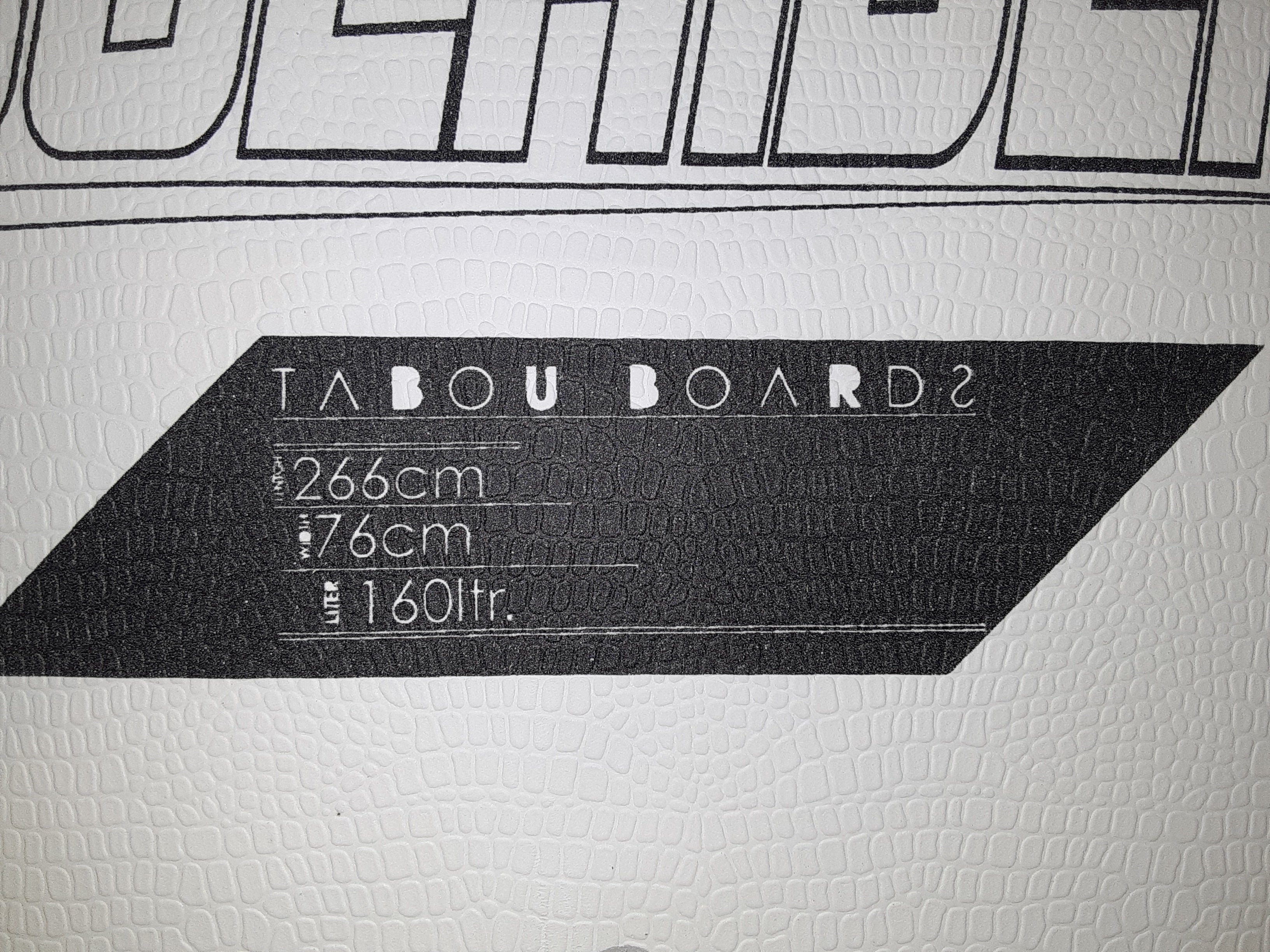 TABOU COOLRIDER 160 BOARD - USED