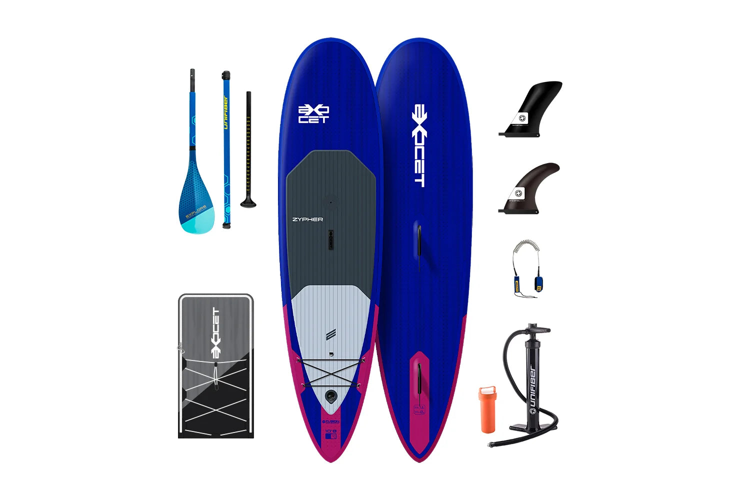 EXOCET ZYPHER HP INFLATABLE iWINDSUP 20 PSI