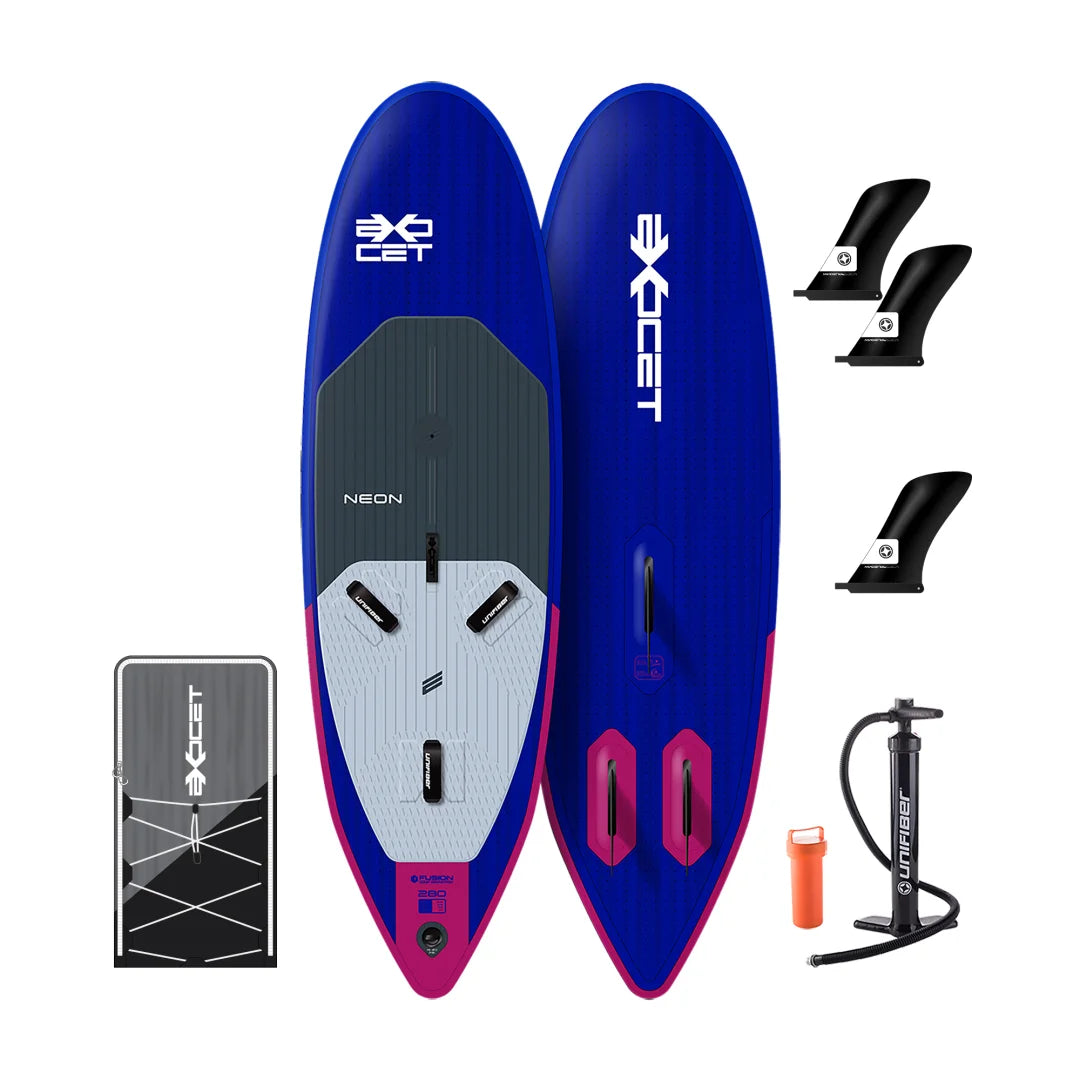 EXOCET NEON HP INFLATABLE WINDSURF BOARD 20 PSI