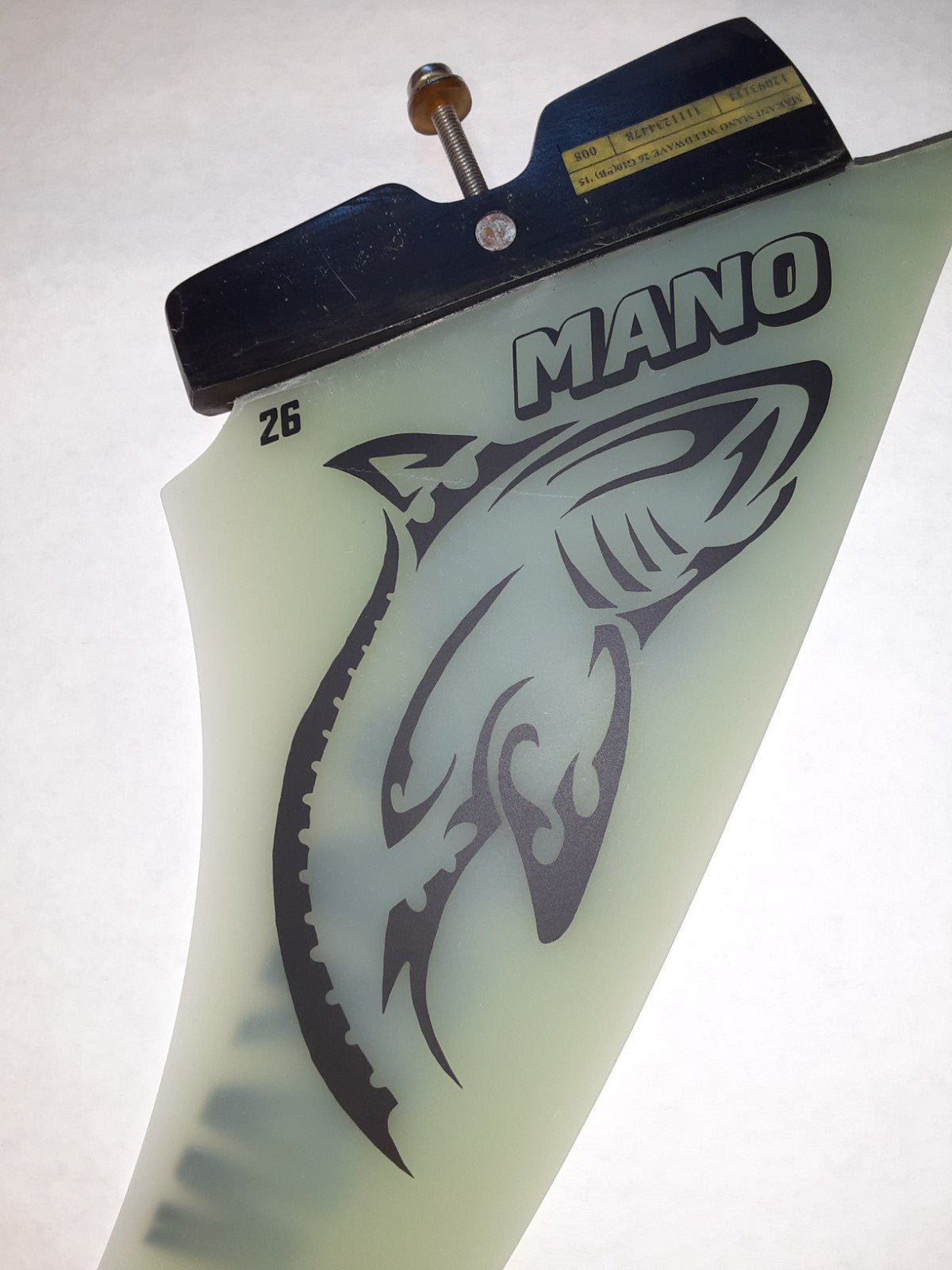 MAKANI MANO WEEDWAVE FIN 26cm POWER BOX FIN - USED