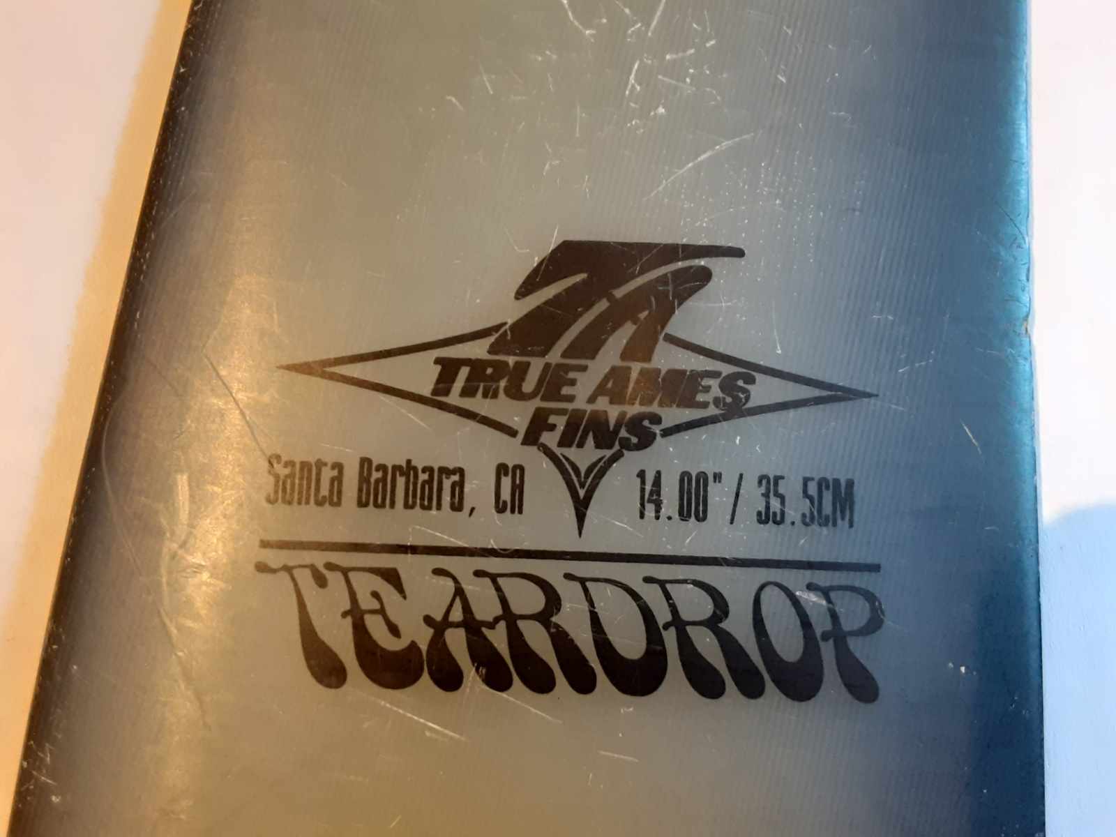 TRUE AMES TEARDROP 35.5cm POWER BOX FIN - USED