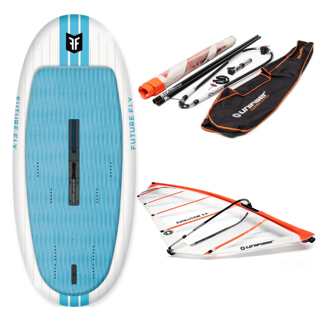YALLA BEGINNER WINDSURFING PACKAGE/UNIFIBER EXPERIENCE OR EVOLUTION RIG