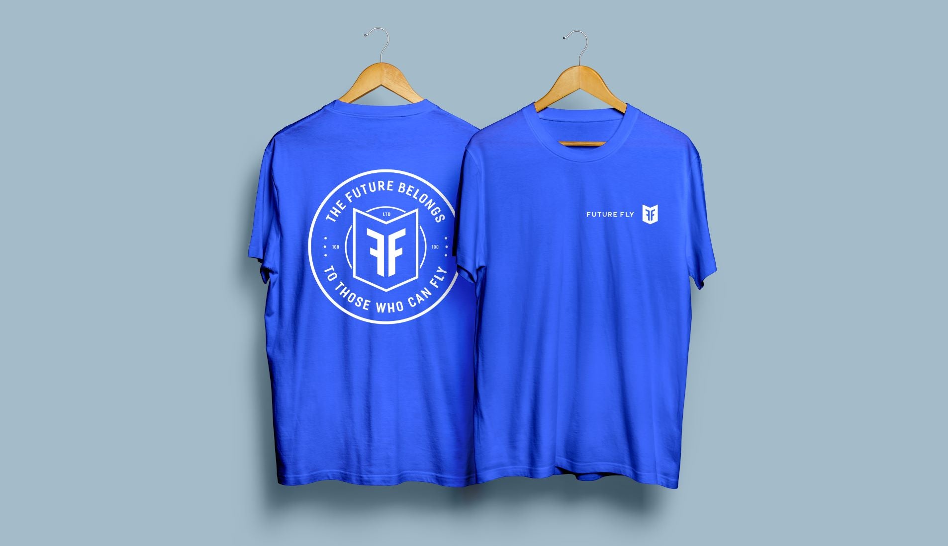 <tc>T-shirts bleus à manches courtes Future Fly</tc>